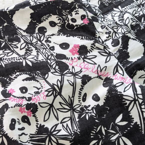 Lilly Pulitzer WWF Pandamonium Panda Print Cropped Resort Fit Pants RARE size 4 - Picture 3 of 7